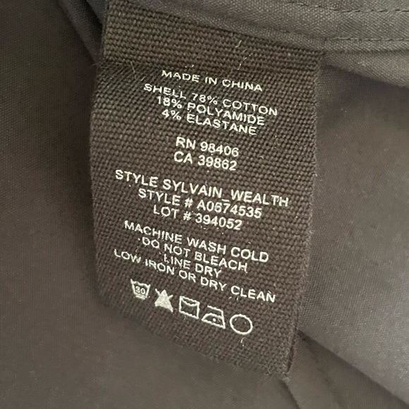 Men’s BLACK Theory Sylvain Shirt in Good Cotton - Picture 4 of 4